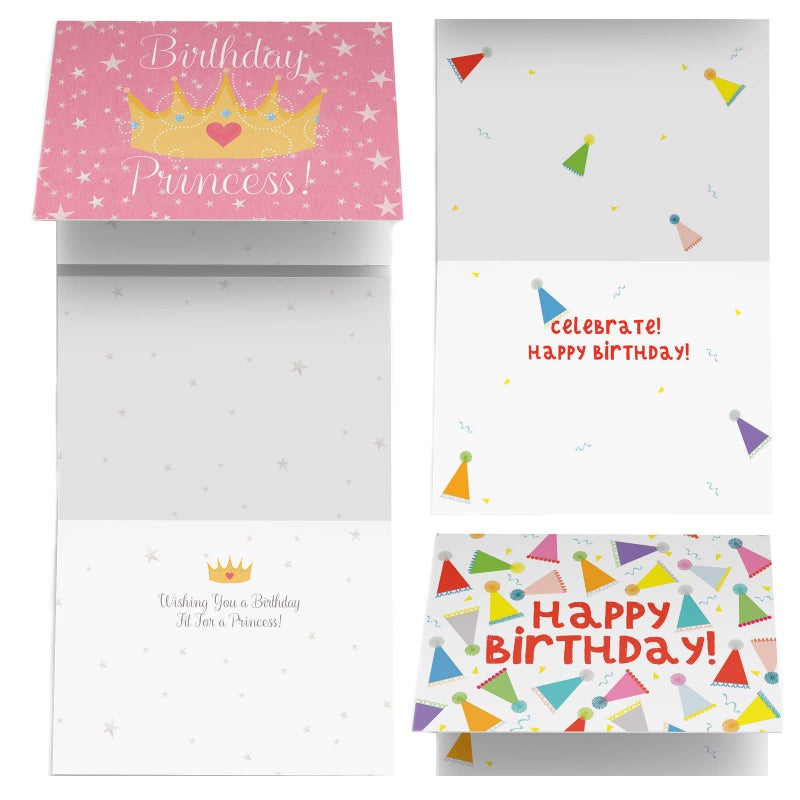 Tiny Expressions - 10 Kids Birthday Cards with Inside Messages and Envelopes - Image 5